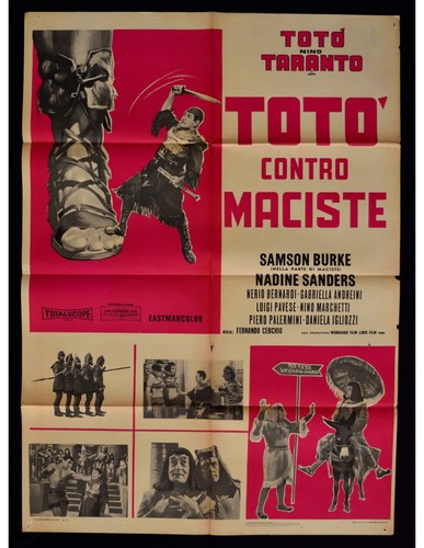 Plakat toto gegen maciste - toto',