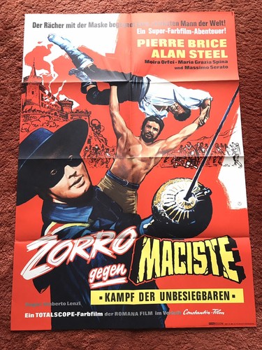 Zorro gegen maciste kinoplakat - maciste,